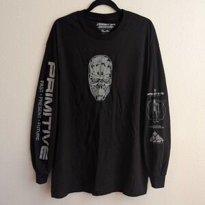 Primitive Terminator 2 Judgement Day Skynet Crew Long Sleeve T-Shirt Black XL